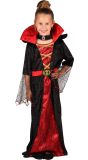 Zwart Rode Vampier Jurk Meisjes Halloween