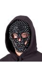 Zwart Schedel Masker met Stekels Halloween