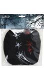 Zwart Spinrag met 6 Spinnen