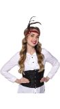 Zwart Steampunk Korset Dames
