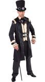 Zwart Steampunk Kostuum Heren