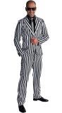 Zwart Wit Disco Outfit Heren