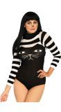 Zwart Witte Katten Bodysuit