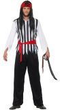 Zwart Witte Piraten Kostuum Heren