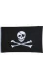 Zwart Witte Piraten Vlag 90X150cm