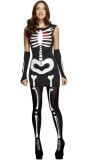 Zwart Witte Skelet Jurkje