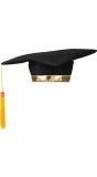 Zwarte Afstudeer Geslaagd Hoedje