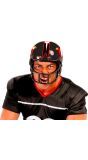 Zwarte American Football Rugby Helm