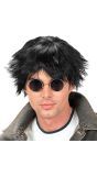 Zwarte Beatles Pruik