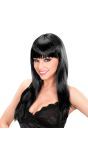 Zwarte Beauty Pruik Lang Haar