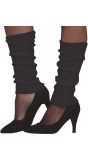 Zwarte Beenwarmers 80's Retro Dames