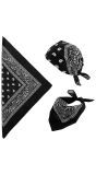 Zwarte Biker Bandana