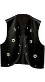 Zwarte Biker Vest