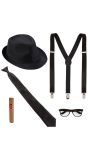 Zwarte Blues Brothers Accessoire Setje