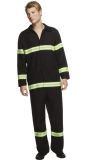 Zwarte Brandweerman Outfit