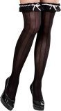 Zwarte Burlesque Kniekousen