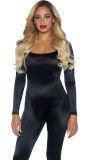 Zwarte Catsuit Kostuum