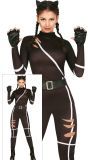 Zwarte Catwoman Jumpsuit Dames