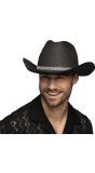 Zwarte Cowboyhoed met Glitterrand