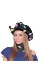 Zwarte Cowboyhoed met Lippen