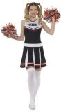 Zwarte Dames Cheerleader Jurkje