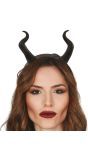 Zwarte Demon Hoorntjes Haarband