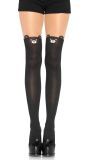 Zwarte Elastaan Panty met Beren