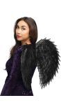 Zwarte Engelenvleugels Dames Halloween