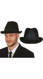 Zwarte Gangster Hoed