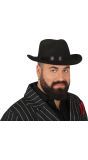 Zwarte Gangster Jaren 20 Hoed