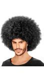 Zwarte Gekrulde Afro Pruik