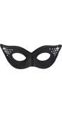 Zwarte Glamour Oogmasker