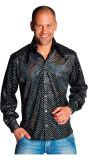 Zwarte Glitter Blouse Heren