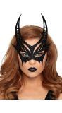 Zwarte Glitter Duivel Oogmasker