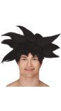 Zwarte Goku Pruik