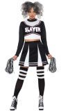 Zwarte Gothic Cheerleader Outfit