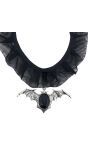 Zwarte Gothic Choker met Vleermuis