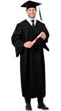 Zwarte Graduate Toga Unisex