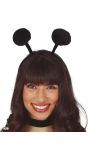 Zwarte Haarband met Antenne Bollen