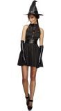Zwarte Heksen Outfit voor Dames