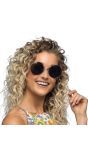 Zwarte Hippie Zonnebril