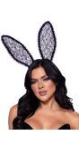 Zwarte Kanten Buigbare Bunny Ears