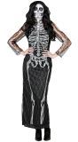 Zwarte Kanten Skelet Jurk Dames