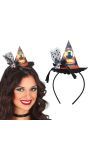 Zwarte Kat Mini Heksenhoed Haarband