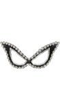 Zwarte Katten Sm Oogmasker met Spikes