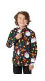 Zwarte Kerstmis Blouse Jongens