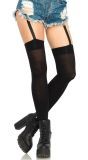 Zwarte Kniekousen met Jarretel Clips
