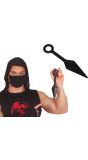 Zwarte Kunai Ninja Mes 25cm