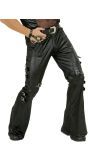 Zwarte Lederlook Broek