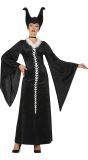 Zwarte Maleficent Heks Jurk